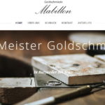 Screenshot der Webseite von Goldschmiede Mabillon in Butzweiler bei Trier