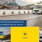 Screenshot der Webseite von Wohnmobile Saarland