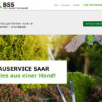 Screenshot der Webseite von Bauservice Saar - Dirk Liedtke: Ihr zuverlässiger Partner rund um Haus – Garten – Grundstück